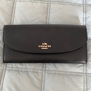 Black leather Coach wallet